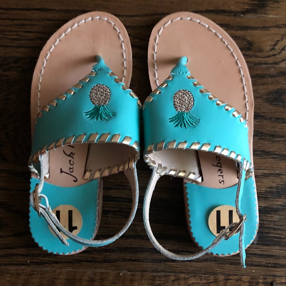 Jack Rogers little girl’s pineapple sandal
